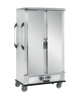 Carrello portavassoi versione riscaldata in acciaio inox 18/10 AISI 304 - supporto a "L"  -16 vassoi GN/EN - cm 120x79x156,5h