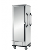 Carrello portateglie gastronorm GN 2/1 o 2/1 neutro inox 18/10 AISI 304 - 14 bacinelle - supporto a C - cm 95x82x156h
