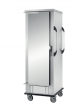 Carrello portateglie gastronorm GN 2/1 o 1/1 neutro inox 18/10 AISI 304 - 18 bacinelle GN 2/1 - supporto a C - cm 81,5x86x199,5h