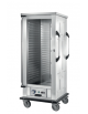 Carrello portateglie riscaldato con guide stampate - inox 18/10 AISI 304 - 23 teglie GN 2/1 o 46 teglie 1/1 - cm 81,5x86x199,5h