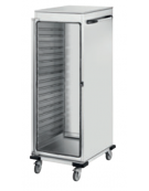 Armadio/carrello portateglie neutro in acciaio inox 18/10 AISI 304 - 18 teglie GN 2/1 - cm 92x72x175h