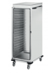 Armadio/carrello portateglie neutro in acciaio inox 18/10 AISI 304 - 18 teglie GN 2/1 - cm 73x90,5x187h