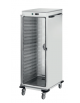 Armadio/carrello portateglie riscaldato in acciaio inox 18/10 AISI 304 - 18 teglie GN 2/1 - cm 73x90,5x187h