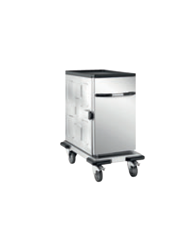 Carrello thermobox neutro in acciaio inox 18/10 AISI 304 - cm 48,5x80,5x86,7h