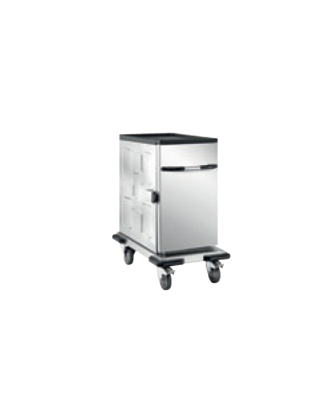 Carrello thermobox neutro in acciaio inox 18/10 AISI 304 - cm 48,5x80,5x86,7h
