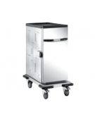 Carrello thermobox neutro in acciaio inox 18/10 AISI 304 - cm 48,5x80,5x98h