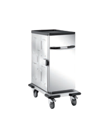 Carrello thermobox neutro in acciaio inox 18/10 AISI 304 - cm 48,5x80,5x98h