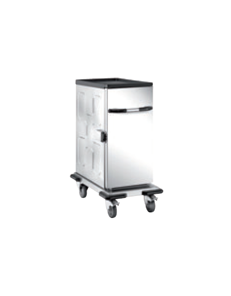 Carrello thermobox neutro in acciaio inox 18/10 AISI 304 - cm 48,5x80,5x98h