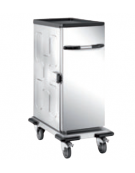 Carrello thermobox neutro in acciaio inox 18/10 AISI 304 - cm 48,5x80,5x114h