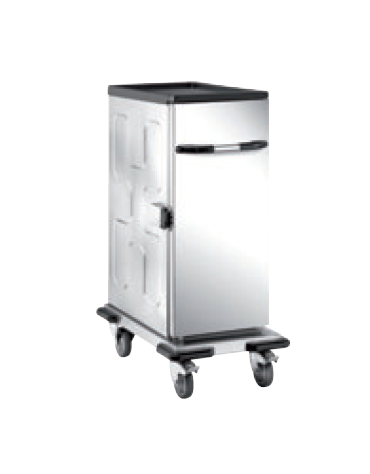 Carrello thermobox neutro in acciaio inox 18/10 AISI 304 - cm 48,5x80,5x114h