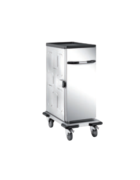 Carrello thermobox neutro in acciaio inox 18/10 AISI 304 - cm 48,5x80,5x114h