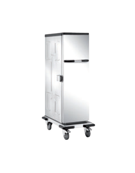 Carrello thermobox neutro in acciaio inox 18/10 AISI 304 - cm 48,5x80,5x147h