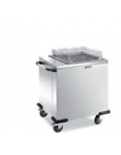 carrello elevatore cesti neutro in acciaio inox 18/10 - 6/9 cesti - cm 78x73x102,5h
