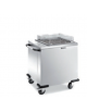 carrello elevatore cesti neutro in acciaio inox 18/10 - 6/9 cesti - cm 78x73x102,5h