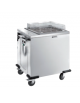 carrello elevatore cesti caldo in acciaio inox 18/10 - 6/9 cesti - cm 86x73x102,5h