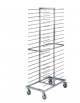 Carrello portateglie in acciaio 18/10 AISI 304 - 40 teglie 60x40 - 4 ruote piroettanti Ø 125 mm - cm 96x50x176h