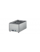 Tavola calda bagnomaria inox 18/10 AISI 304 con rubinetto di scarico - (GN ESCLUSE) - 1 GN 1/1 h 150 mm - mm 640x430x300h