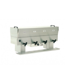 Distributore prima colazione con 2 pentole da 10 litri in acciaio inossidabile 18/10 - 2000W - mm 620x420x600h