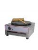 Crepiera elettrica singola in acciaio inox con piano cottura Ø mm 400 - mm 450x485x240h