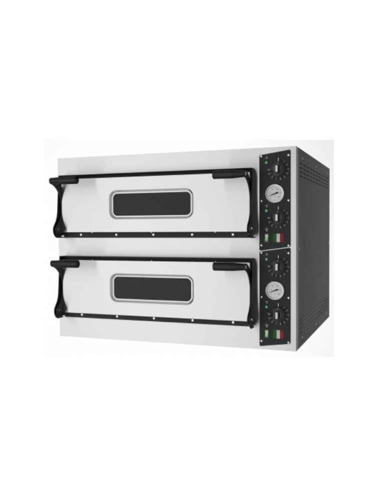 Forno pizza elettrico inox e lamiera verniciata - 4 + 4 ...
