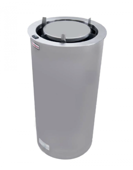 Scaldapiatti in acciaio inox - capacità 40 piatti da mm Ø 230/310 - potenza 400w - mm Ø405x767H