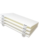 Tagliere rettangolare in polietilene -  colore bianco -  cm 60x40x2h - CONFEZIONE DA 4 PEZZI