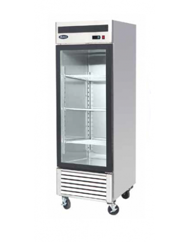 Armadio congelatore ventilato - 1 porta in vetro - 610 litri - capacità di esercizio -20°C/-17°C - mm 685×800×2120h
