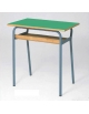 Banco monoposto con sottopiano in legno di faggio pressocurvato - STRUTTURA Ø mm.28 - CM 70X50X59H - GRANDEZZA 3