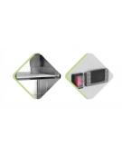 Armadio refrigerato mini in acciaio inox - 1 porta in vetro - 145 litri - +2°C/+8°C - mm 605x661x815h