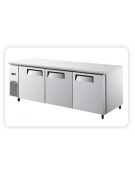 Frigorifero sotto banco in acciaio inox a 2 porte - capacità 470 Lt - temperatura: -2°C/+8°C - mm 1800×700×800h