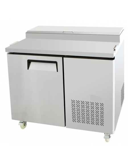 Saladette refrigerata per preparazione cibi e snack in acciaio inox, 1 porta, 6xGN1/3, +1+ 8°C - lt 396 - mm 1117×820×1035h Saladette refrigerata per preparazione cibi e snack in acciaio inox, 1 porta, 6xGN1/3, +1+ 8°C - lt 396 - mm 1117×820×1035h