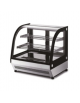 Vetrina refrigerata da banco in acciaio inox - 2 ripiani, vetro panoramico - 130 Lt - temp. +2°+ 8°C - mm 900x560x680h