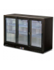 Espositore refrigerato per bibite in acciaio preverniciato nero - 3 porta - capacità 272 Lt. - +2°+10°C - mm 1335 x 500 x 900h