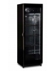 Vetrina per vino refrigerata in lamiera d’acciaio nera con motoventilatore- 376 Lt - (+ 5° C + 15° C) - mm 610x605x1843