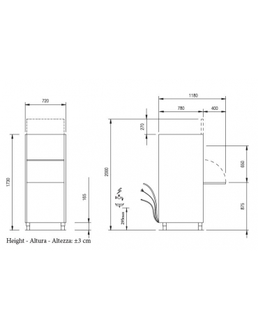 Lavaoggetti Luce utile cm. 40