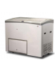 Espositore a pozzetto  ad impulso in lamiera di acciaio bianco - 430 Lt. - temp. -18°-23°C - mm 1258 x 738 x 1070h