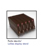 Vetrina gelateria verticale statica - capacità 170 litri - temp. -18°-25°C - mm L x P x H: 400 x 574 x 1848