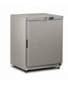 Armadio frigorifero in lamiera preverniciata RAL 9006 - capacità 140 Lt., temperatura  0°+8°C - mm L x P x H: 610 x 572 x 870h
