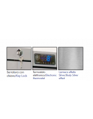 Armadio frigorifero in lamiera preverniciata RAL 9006 - capacità 610 Lt., temperatura  2°+8°C - mm L x P x H: 785 x 802 x 1883h