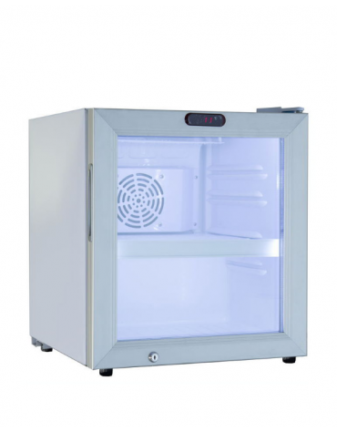 Frigo sopra banco statico con agitatore di aria - capacità 87 Lt - temperatura 0°C/+10°C - mm 435x486x685h