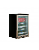 Frigo retrobanco statico con agitatore d'aria per bevande - lt 133  - temperatura 0°C/+10°C - Cornice porta Inox - cm 60x53x89,6