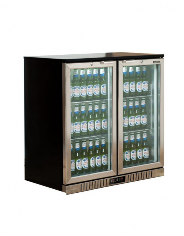 Frigo retrobanco statico con agitatore diaria per bevande - 222 Lt - temperatura 0°C/+10°C - mm 900x530x896h