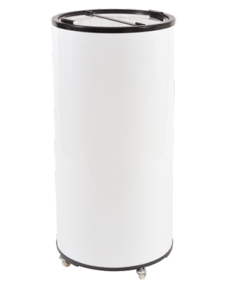 Frigorifero a pozzetto per bevande - Lt 65 - temperatura 0°C/+10°C - Classe B - Diametro cm 44,5 - Altezza cm 96,5