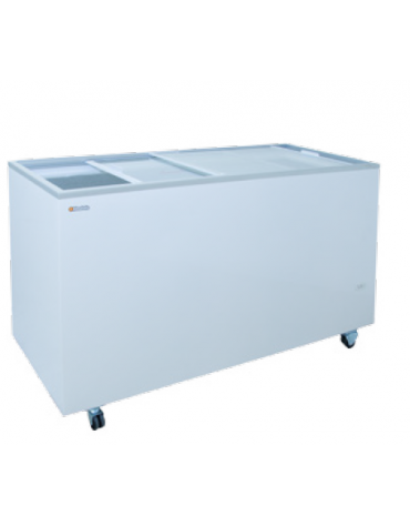 Congelatore a pozzo statico a porta scorrevole a vetro - 303 Lt - temperatura -13°C/-23°C - mm 1015x635x875h