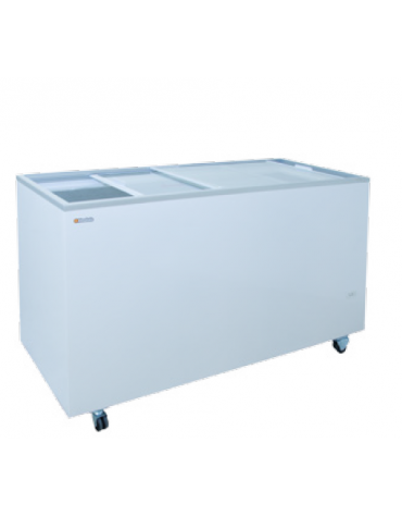 Congelatore a pozzo statico a porta scorrevole a vetro - 503 Lt - temperatura -13°C/-23°C - mm 1555x635x875h