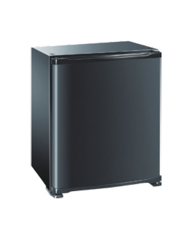 Minibar bibite a porta curva in ABS - 30 Lt., temp. +4°+8°C - mm 419x423x512h