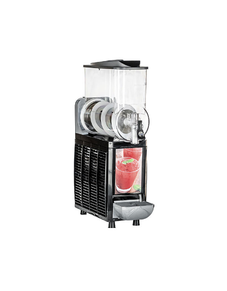 Granitore sorbettiera condensazione ad aria -  1 vasca Lt. 10 - Colore nero - mm 200x480x840h