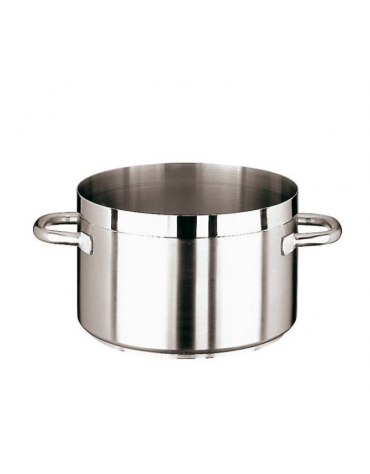 Casseruola alta in acciaio inox con fondo termodiffusore sandwich a tre strati -  Ø cm 50 -  h cm 32 - Litri 63