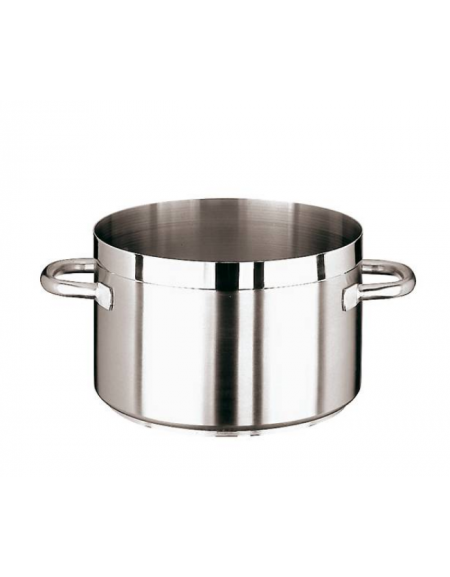 Casseruola alta in acciaio inox con fondo termodiffusore sandwich a tre  strati - Ø cm 50 - h cm 32 - Litri 63 