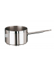 Casseruola alta ad 1 manico in acciaio inox con fondo termodiffusore sandwich a tre strati -  Ø cm 16 -  h cm 11 - Litri 2,1